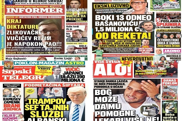 Raskrikavanje: Za pola godine više od 400 laži na naslovnicama četiri tabloida