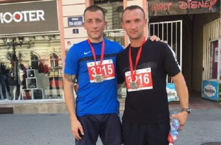Nikola i Milan, pripadnici VS na Novosadskom maratonu