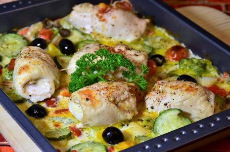 Piletina punjena povrćem sa bešamel sosom