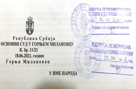 Milan Tadić krivčno osuđen zbog uvrede upućene Aleksandru Jevtoviću