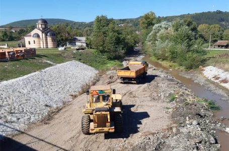 U toku sanacija i proširenje korita Dičine u Brđanima radi sprečavanja eventualnih poplava na ovom potesu