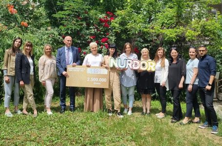 Metalac i Konstrakta uručili NURDOR-u 2,5 miliona dinara donacije