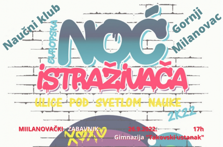 13. Evropska noć istraživača u Srbiji – Ulice pod svetlom nauke počinje DANAS