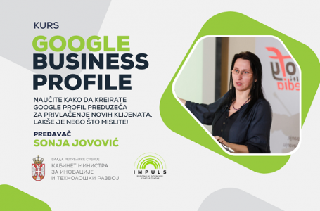 Impuls centar: Kurs „Google profil preduzeća“