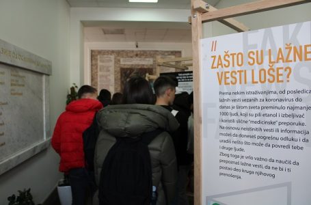 Interaktivna izložba o lažnim vestima za srednjoškolce u Gornjem Milanovcu