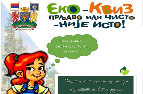 Eko-kviz „Prljavo ili čisto – nije isto” u petak