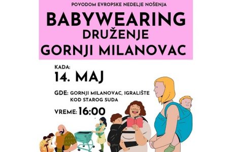 Evropska nedelja nošenja beba biće obeležena i u G. Milanovcu