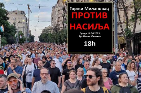 I za Milanovac najavljen protest pod sloganom Srbija protiv nasilja
