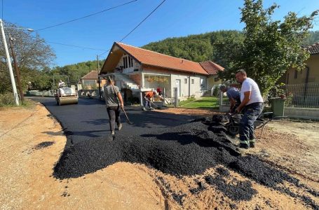 Asfaltiran put u MZ Brđani