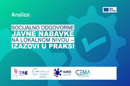 Analiza: Socijalno odgovorne javne nabavke na lokalnom nivou – izazovi u praksi