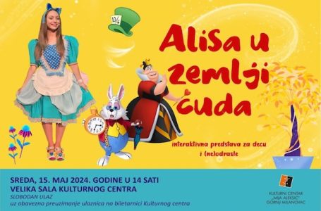 Interaktivna predstava za decu i (ne)odrasle: ALISA U ZEMLjI ČUDA