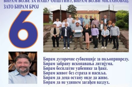 Šest razloga za glas listi broj šest