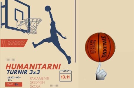 Parlamenti srednjih škola G. Milanovca organizuju HUMANITARNI TURNIR 3×3