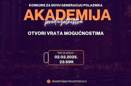 Otvoren konkurs za petu besplatnu Akademiju preduzetništva