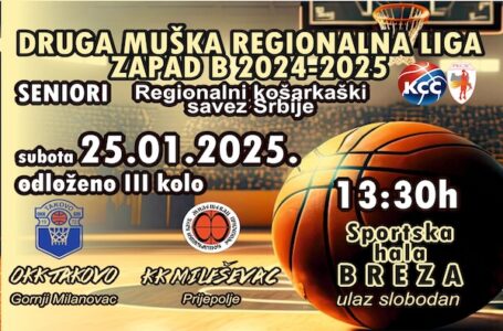 OKK Takovo dočekuje Mileševac iz Prijepolja