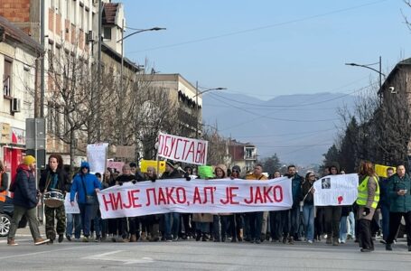 Poruka prosvetara sa protestne šetnje: Pozivamo sve škole u Srbiji na obustavu nastave 13. i 14. februara