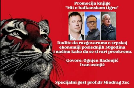 NE PROPUSTITE VEČERAS: Profesor Zec i autori knjige „Mit o balkanskom tigru“ u Milanovcu!