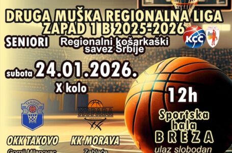 Košarkaši Takova sutra otvaraju prolećni deo sezone: U „Brezu“ stiže Morava iz Zablaća