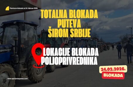 Poljoprivrednici kreću u radikalizaciju protesta: Ovo je spisak lokacija svih blokada u Srbiji