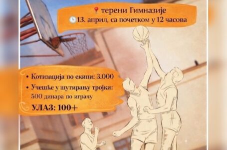 Humanitarni turnir u basketu na terenima Gimnazije 13. aprila