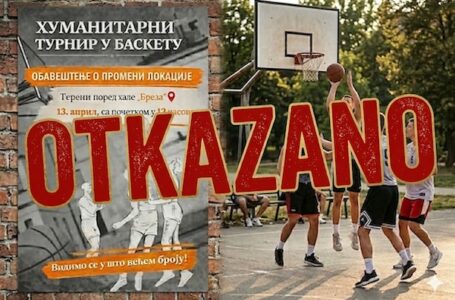 Humanitarni turnir u basketu otkazan nakon promene lokacije
