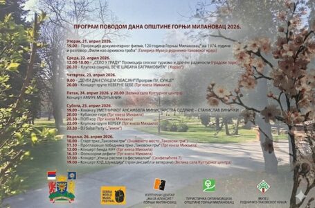 „Selo u gradu“ sutra u Gornjem Milanovcu: sajam tradicije, hrane i seoskog turizma