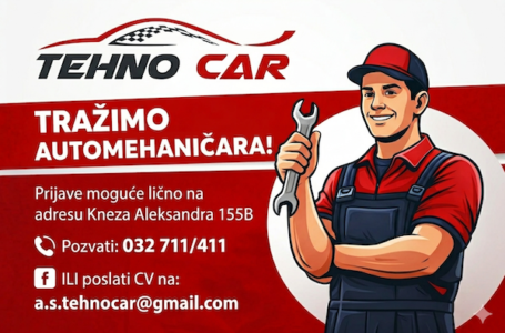 Auto-servis „Tehno Car“ zapošljava automehaničara