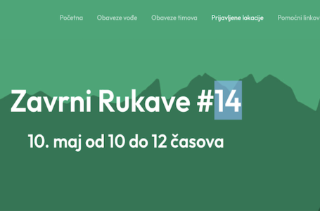 „Zavrni rukave“ 10. maja: Najveća akcija čišćenja u Srbiji