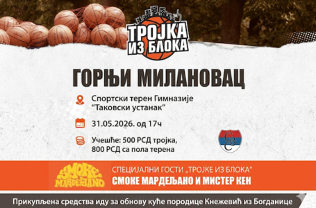 TROJKA IZ BLOKA  – Humanitarni košarkaški dan: Svi na teren Gimnazije za porodicu Knežević!