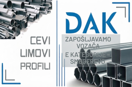 DAK COMERC zapošljava vozača E kategorije – posao u Smederevu