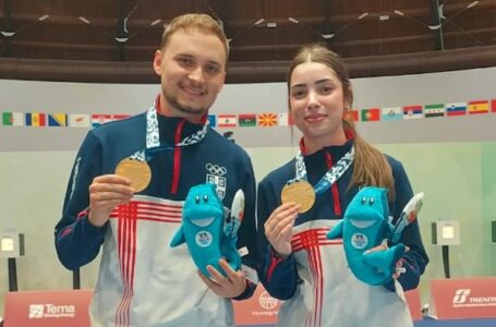 Zlato za Srbiju u Tarantu: Anđelija Stevanović i Aleksa Rakonjac šampioni Mediterana