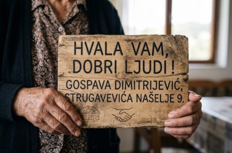 Pismo zahvalnosti Gospave Dimitrijević: Hvala svima koji su mi pomogli da obnovim dom