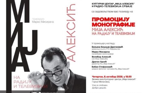 Monografija “Mija Aleksić na radiju i televiziji”